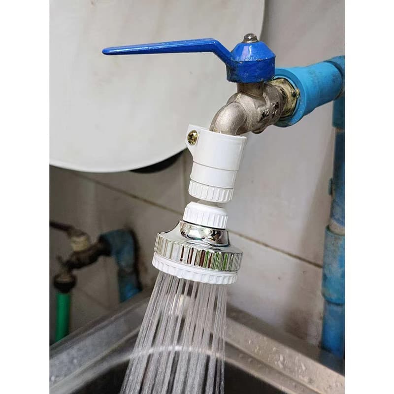 ZB1 HOMEE หัวก๊อกเพิ่มแรงดันน้ำหมุนได้ 360 องศา Turbo Head Faucet Water ต่อกับหัวก๊อกซิงค์ ประหยัดน้ำ รูปที่ 8