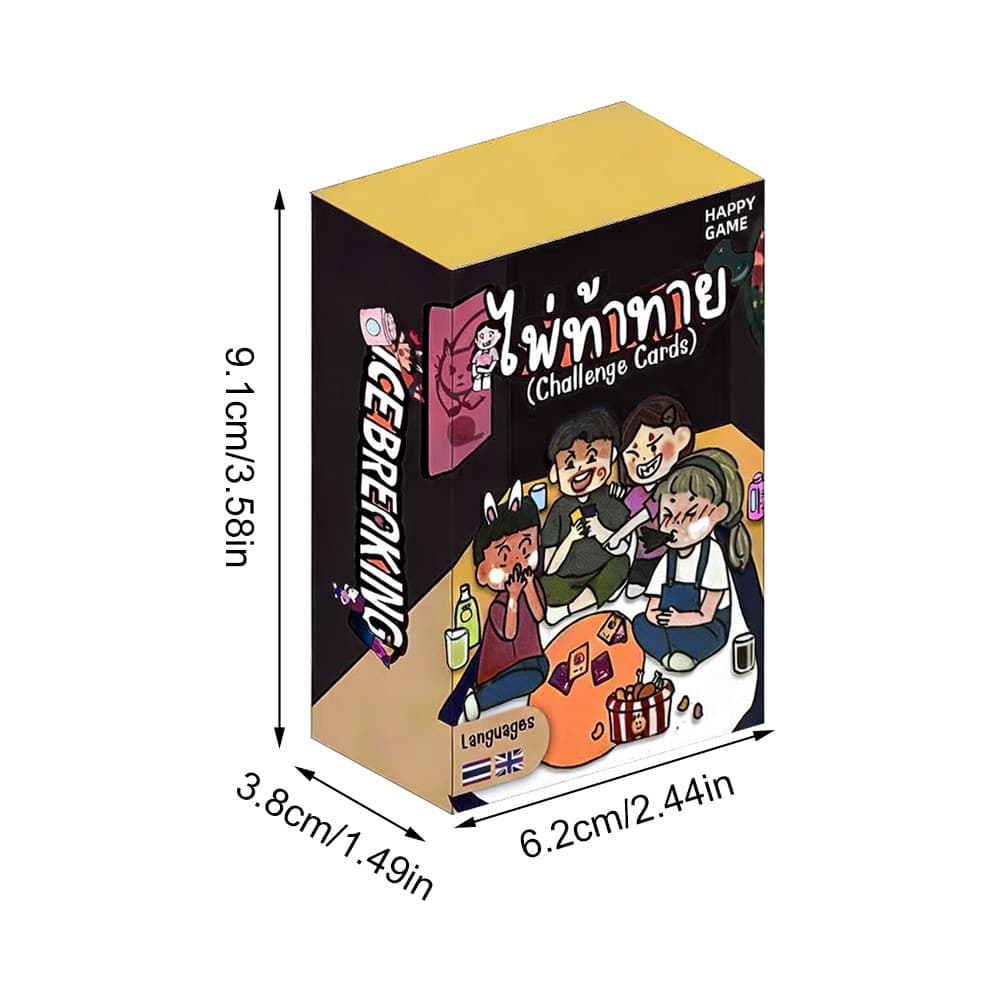 ไพ่ท้าทาย เกมปาร์ตี้วงเพื่อน Thai-Eng ของแท้ เกมกระดานผจญภัยสุดมัน 80 การ์ด การ์ดท้าทายเพื่อนๆ COD รูปที่ 7