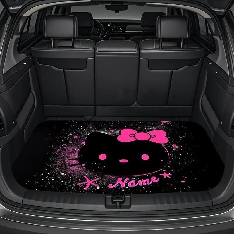 Hellokitty แผ่นรองท้ายรถ ลายการ์ตูนฮีโล่คิตตี้75*100CM กันน้ำ ขัดล้างง่าย ไม่ทิ้งรอย ใช้ได้ทุกฤดู อุปกรณ์เสริมรถ รูปที่ 6
