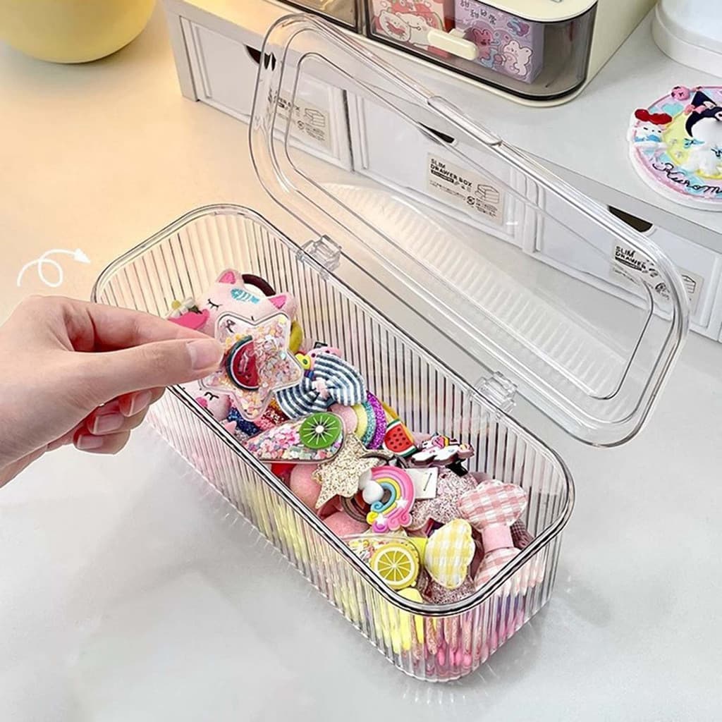 12ชิ้น กล่องเก็บอะคริลิ ใสใส อวัยวะที่มีปก กรณีขนาดเล็ก สร้อยข้อมือผู้ถือเครื่องประดับ ปุ่มออแกไนเซอร์ เล็บอุปกรณ์เสริมกรณี เพชรลูกปัดแสดง กล่องเก รูปที่ 2