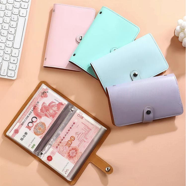 สมุดบันทึกเงินสด A6 สามารถเก็บเงินสดและใบเสร็จรับเงินได้ถึง 100 ใบ เหมาะอย่างยิ่งสำหรับการเก็บธนบัตร รูปที่ 9