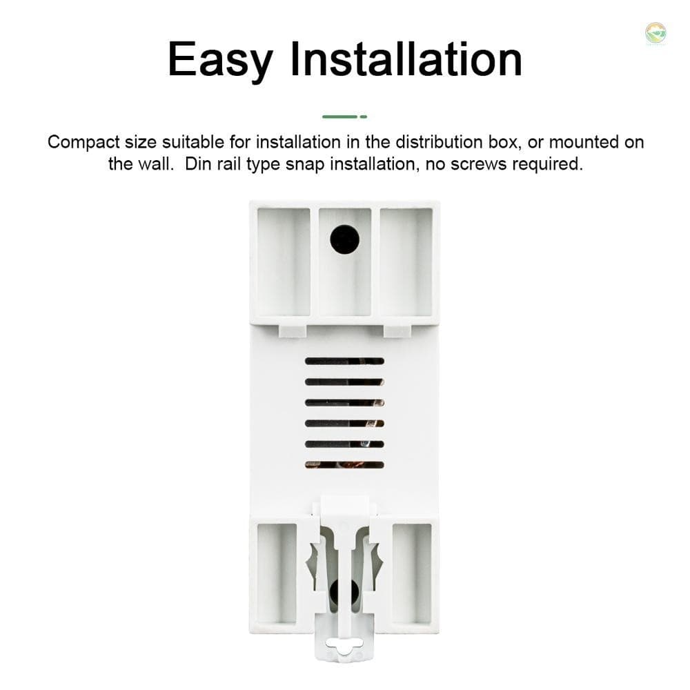 Tuya WiFi อัจฉริยะอัตโนมัติ จอแสดงผล LCD สวิทช ์ Power Meter Protections Values Settable รองรับ COD รูปที่ 8