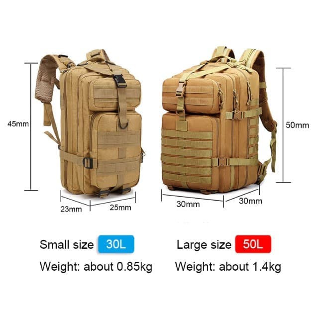 ERORO กระเป๋าเป้สะพายหลัง Outdoor 30L/45L กระเป๋าเป้ เดินป่า แคมป์ปิ้ง กันน้ำ รูปที่ 3