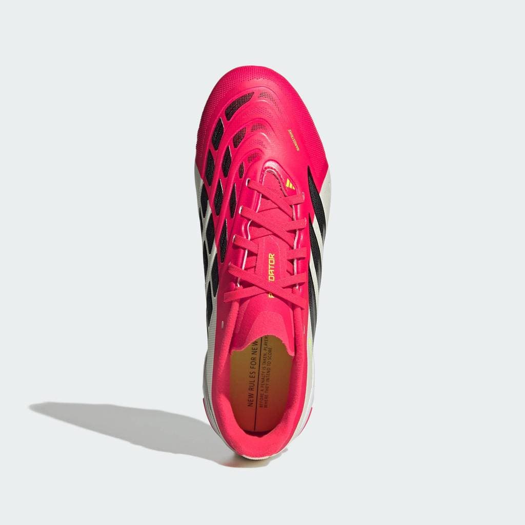 adidas ฟุตบอล รองเท้าฟุตบอล PREDATOR LEAGUE Firm Ground สำหรับเด็ก เด็ก สีแดง JR7888 รูปที่ 3