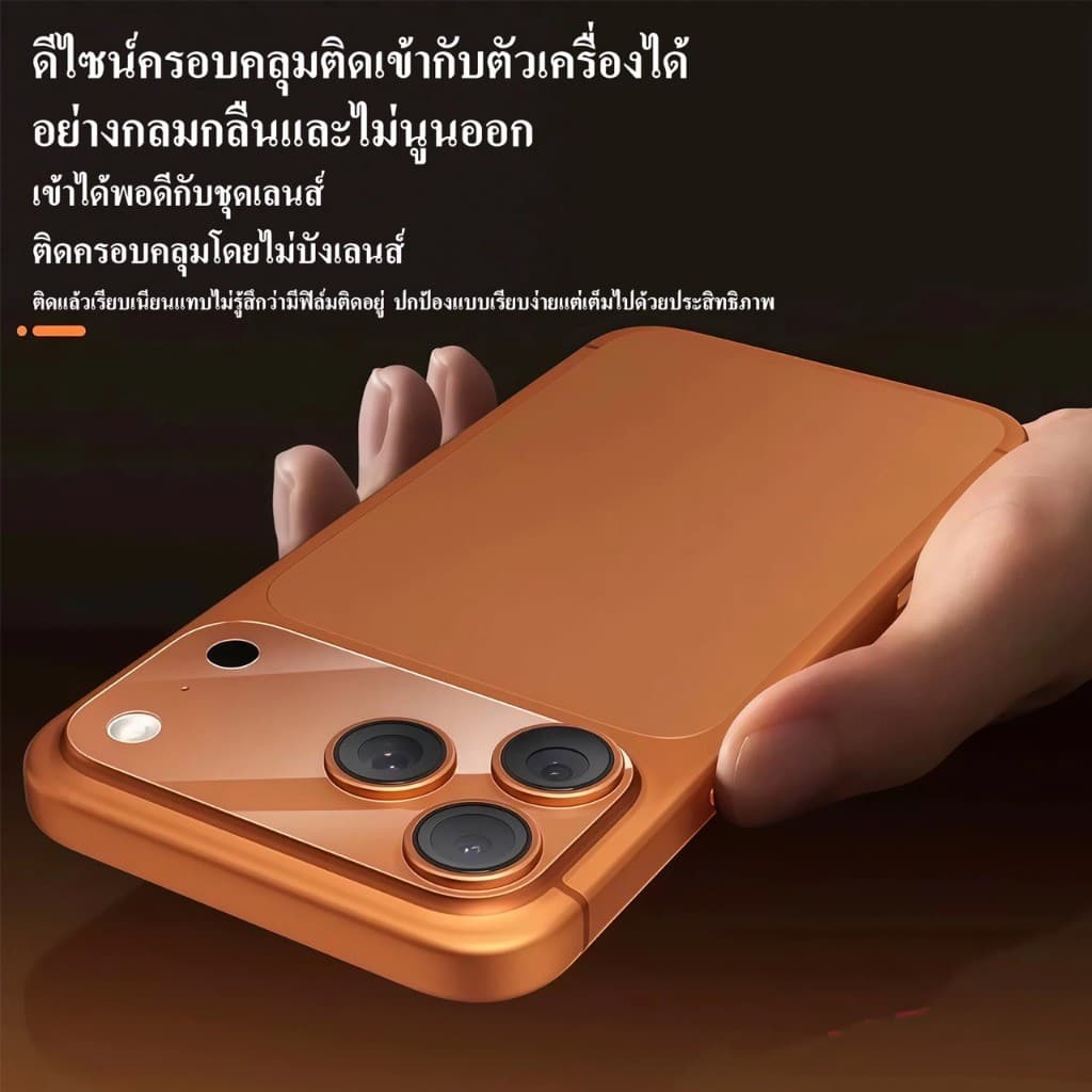ฟิล์มกันรอยฐานกล้อง ฐานกล้อง สำหรับ Iphone 17Promax 16Pro 16 15 17 pro max 17Pro ฟิล์มกล้อง ไอโฟน ฟิล์มใส / ด้าน Matte รูปที่ 5