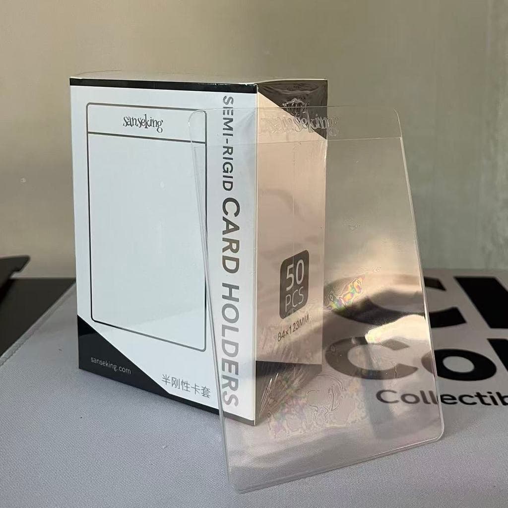 SEMI-RIGID Card Holder Sealed 50 ชิ้น Card Top Loader Holders ทั้งกล่อง รูปที่ 1