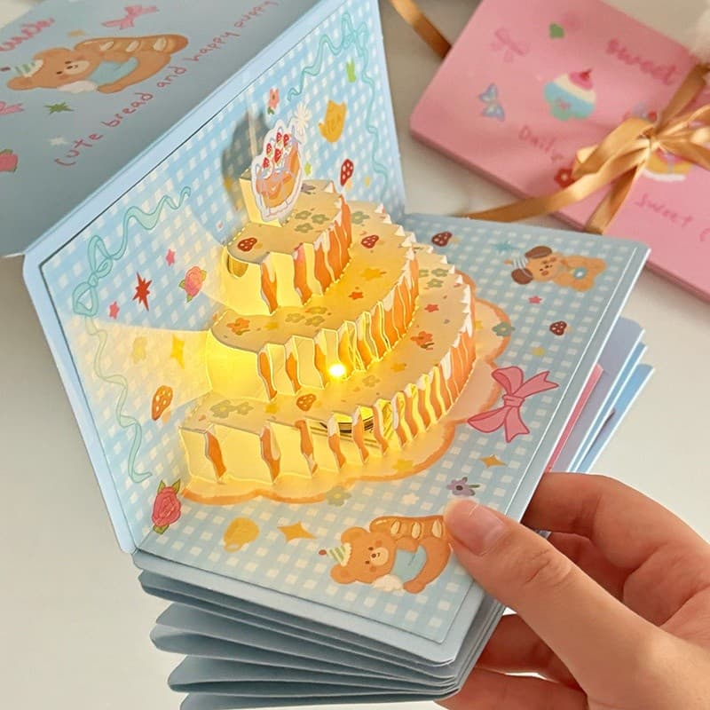 กล่องของขวัญวันเกิด แบบดึงเงินสด DIY ดนตรี+โคมไฟ หลายสไตล์ ของขวัญวันเกิด ซองจดหมายสีแดง รูปที่ 8