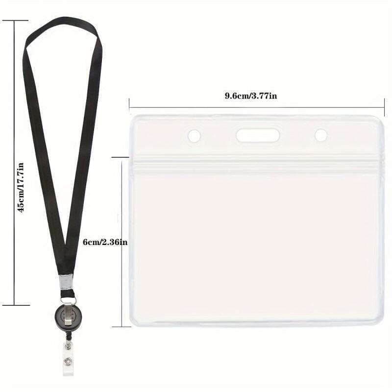ซองบัตร PVC แบบตั้ง/นอน พร้อมสายคล้องปรับได้ หัวเข็มขัดยืดหด ใช้บัตรเพียงใบเดียว สะดวกปล่อยมือ รูปที่ 5