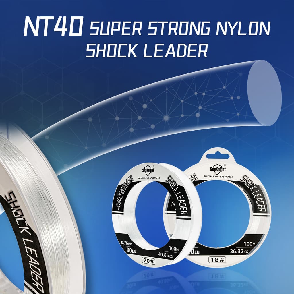 SeaKnight ไนลอน Shock Leader สายโมโนฟิลเมนท์ซิงคิง สำหรับตกปลาทะเล ขนาด 50 ม. และ 100 ม. สtrength 25-200LB รูปที่ 5