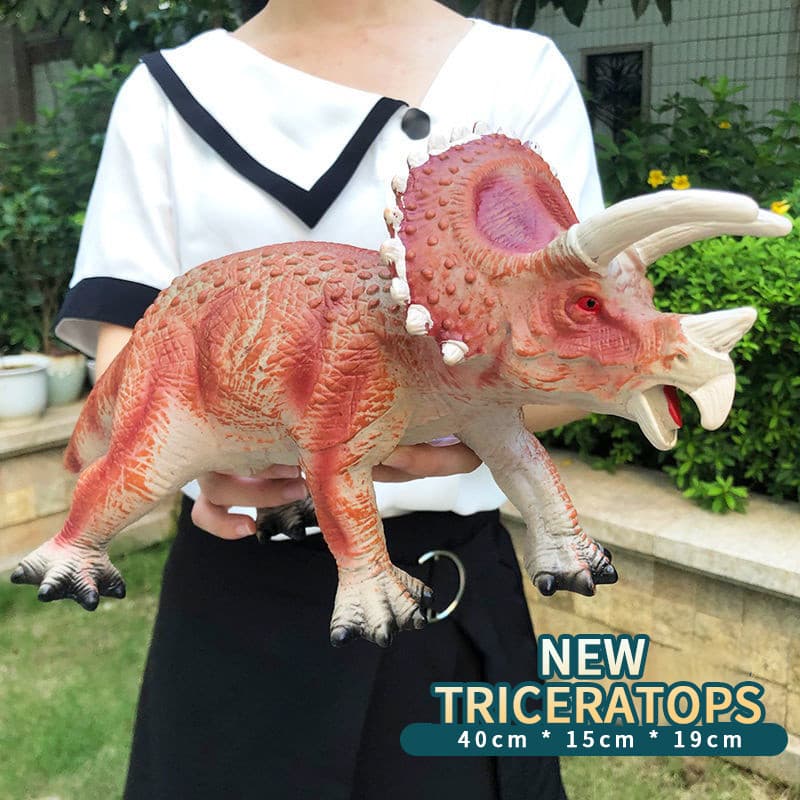 ของเล่นไดโนเสาร์ ใหญ่พิเศษ 50cm ของเล่นไดโนเสาร์ยางนุ่มจำลอง พร้อมเสียงเอฟเฟกต์ไดโนเสาร์ ของขวัญเด็กผู้ชาย รูปที่ 9
