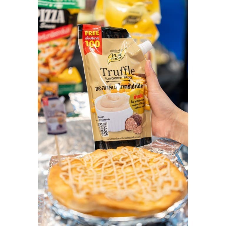ซอสกลิ่นรสเห็ดทรัฟเฟิล ขนาด 370 กรัม ตรา เพียวฟู้ดส์ ทรัฟเฟิลมาโย Truffle Mayo มาโยทรัฟเฟิล รูปที่ 2