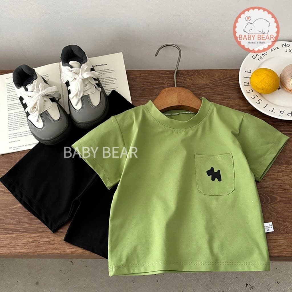 ชุดเซ็ตเด็ก ชุดเซ็ต 2 ชิ้นเด็กผู้ชาย เสื้อยืดกางเกงขาสั้น Size80-120cm รูปที่ 9
