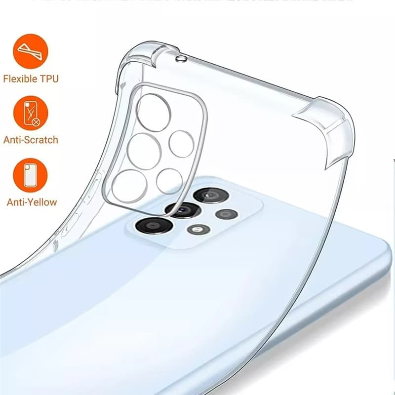 เคสใสสำหรับ Samsung A57 A37 A17 A07 A56 A55 A16 A36 A26 A05S A54 A05 A54 S25 S24 S26 Ultra FE เคสซิลิโคนกันกระแทกแบบนุ่ม รูปที่ 6