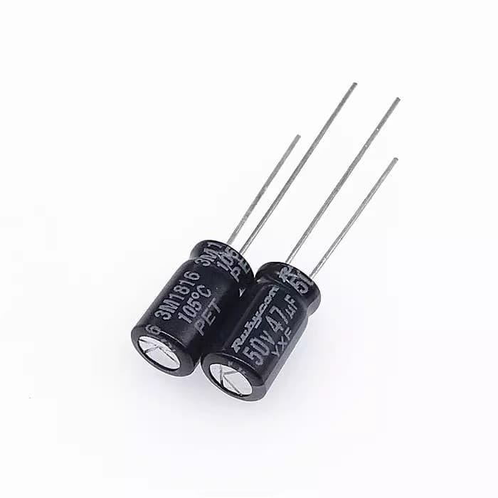 10 ชิ้น Rubycon 16V 25V 35V 50V 220UF 560UF 47UF 10UF 4.7UF 1UF 470UF 1500UF 820UF 1000UF ความถี่สูงความต้านทานต่ํา Long Life Electrolytic Capacitors รูปที่ 1