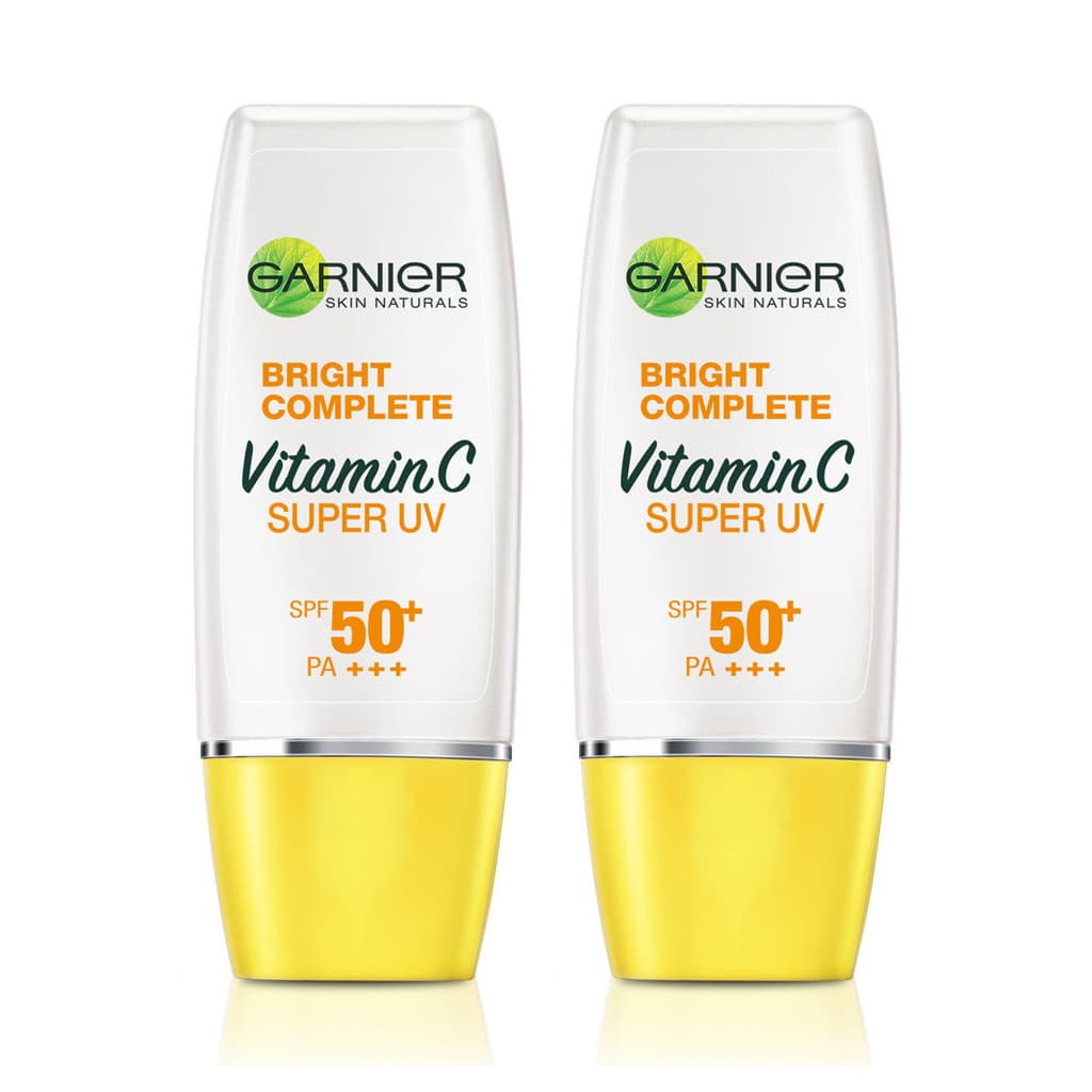 Garnier Bright Complete Super UV Sunscreen Natural SPF50+ PA+++ การ์นิเย่ ครีมกันแดดเนื้อเซรั่ม. รูปที่ 2