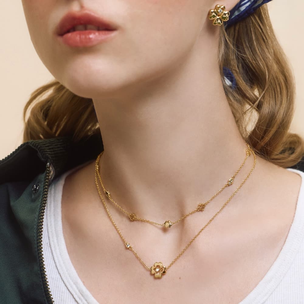 YVIS Meadow Brass Necklace - Lucky Charm Collection รูปที่ 3