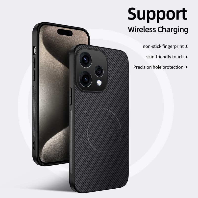 สําหรับ OPPO Reno 15F 14F 13F 12F 15 Pro Max Reno 15 14 13 12 10 11 Pro 15 Pro Mini คาร์บอนไฟเบอร์หนังแม่เหล็กเคสโทรศัพท์ป้องกันกล้องกันกระแทกซิลิโคนอ่อนนุ่มฝาครอบ รูปที่ 8