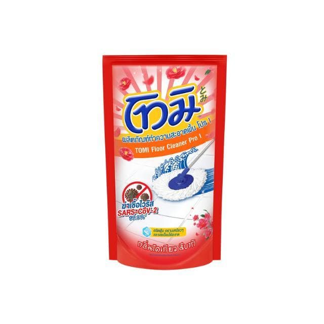 โทมิ ผลิตภัณฑ์ทำความสะอาดพื้น น้ำยาถูพื้น กลิ่นหอม แห้งเร็ว ปริมาณ 550-600 มล./ถุง สูตรลดฝุ่น สูตรโปร รูปที่ 4