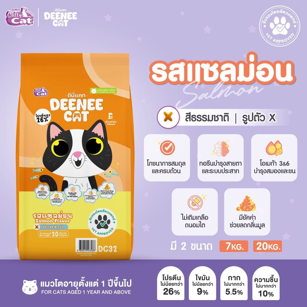Deenee Cat / TONY'S Cat สูตรลดและเกิดก้อนขน ไม่มีเกลือ ดีต่อไตแมว 400 g. รูปที่ 7