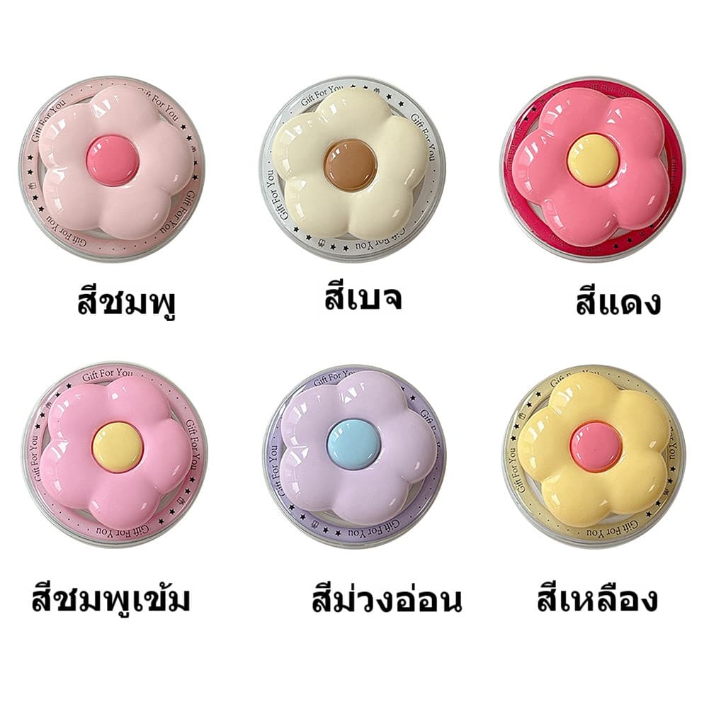 ที่วางถุงลมนิรภัยโทรศัพท์ดอกไม้ ที่วางโทรศัพท์ 3ง สไตล์ดอกไม้ ที่วางถุงลมนิรภัยแบบยืดหดได้แบบวงกลม รูปที่ 8