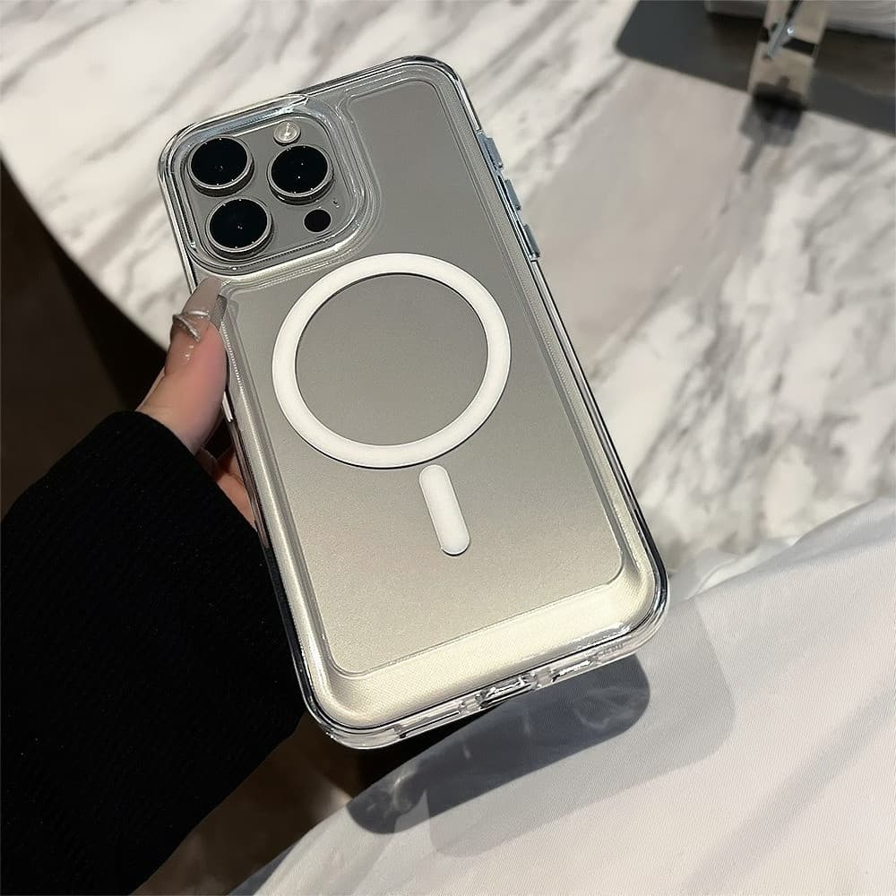Magnetic เคสโทรศัพท์ For Samsung A56 A55 A54 A06 A17 A07 A16 A36 A37 A57 A35 A15 S25 S26 Ultra A26 S24 S23 Ultra รูปที่ 6