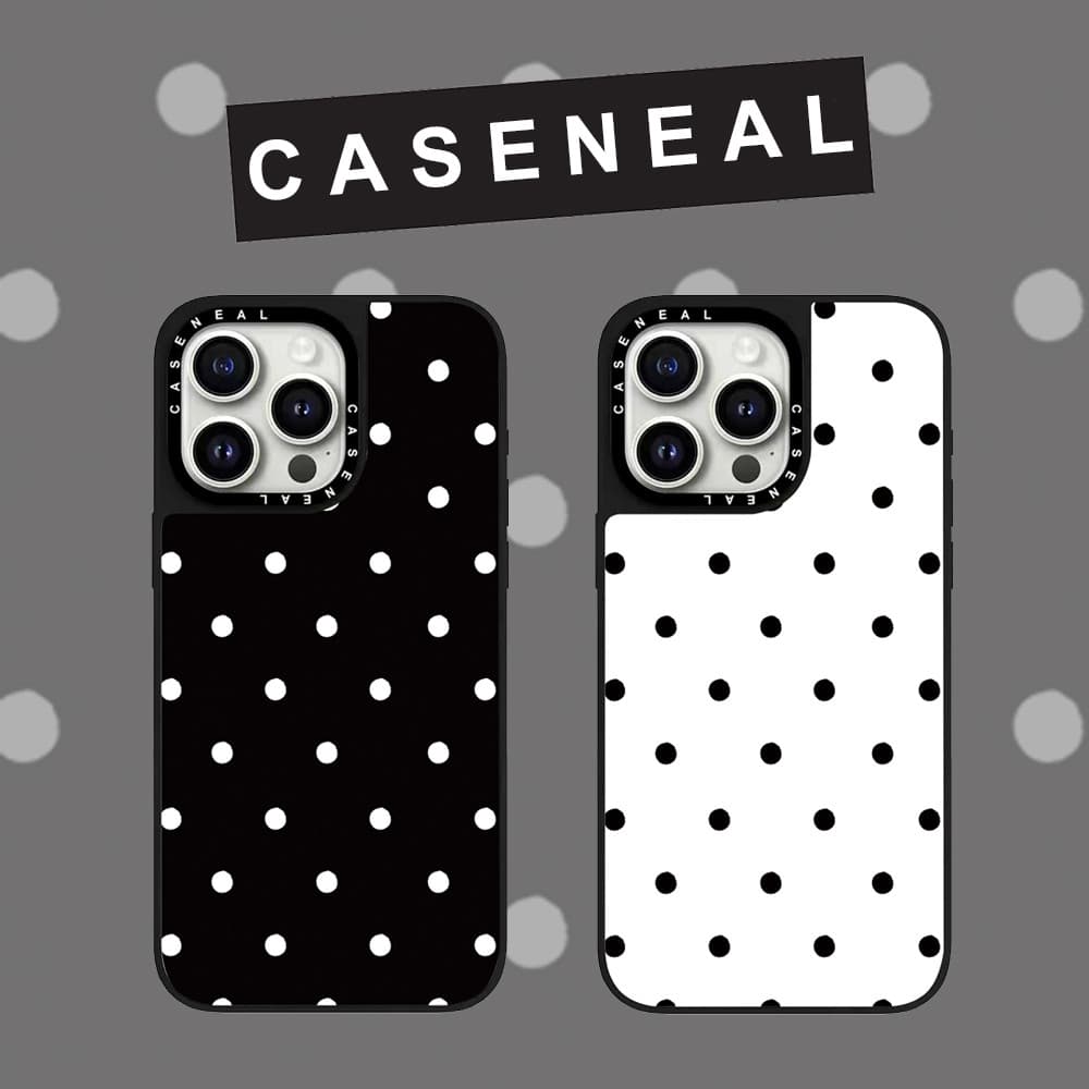 CASENEAL Graffiti จุดสีขาวเคสโทรศัพท์สําหรับiPhone 17 Pro Max 16 ProMax 15Pro 14 Plus 13 12 11 โทรศัพท์กันกระแทกขอบนุ่มฮาร์ดป้องกันกรณี รูปที่ 1
