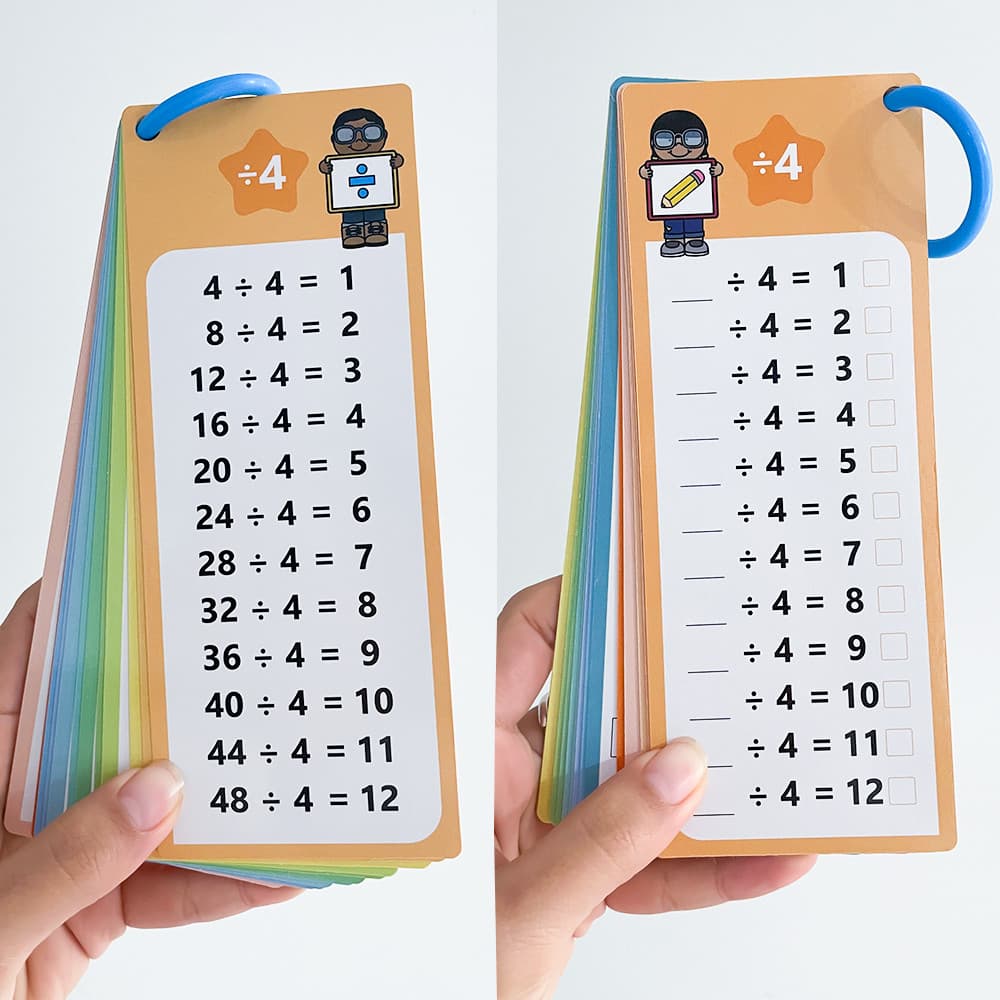 Multiplication & Division 0-12 คณิตศาสตร์ฝึก Flashcards Self Check ตาราง Montessori การศึกษาการเรียนรู้ของเล่นสําหรับเด็ก รูปที่ 9
