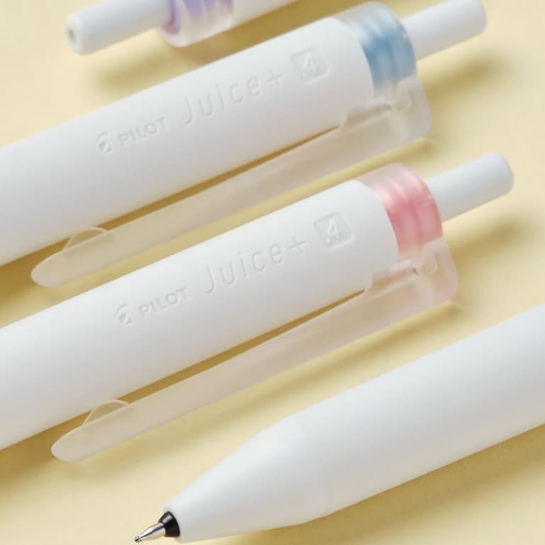 Pilot Juice+ Synergy Tip ปากกาหมึกเจล 0.4 มม. LJL-14 ปากกาหัวแหลม ปากกาเจล ด้ามสีขาว รูปที่ 5