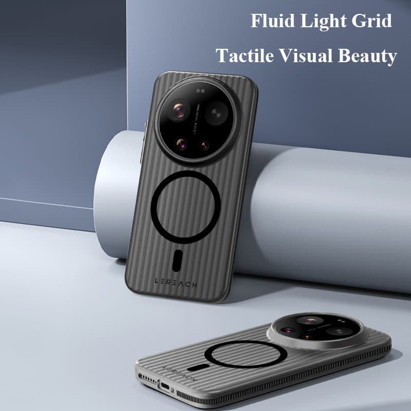 Lereach เคสแม่เหล็กสําหรับ Xiaomi 17 Ultra 17T Pro Mi 17 Pro Max Clear Case 360° กันกระแทกและกริปหยัก รูปที่ 4