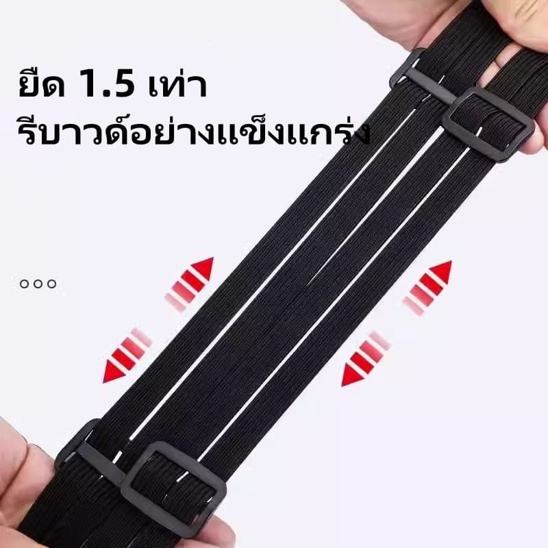 สายรัดหมวกกันน็อคมอเตอร์ไซค์ 60/90/120ซม ทธิสายรัดกระเป๋ายืดหยุ่ สายรัดกระเป๋าเดินทาง กันตก รูปที่ 8