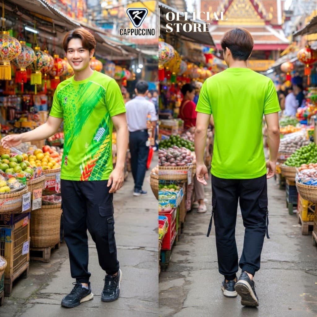 CAPPUCCINO เสื้อกีฬาแขนสั้น รุ่น K12 รูปที่ 8