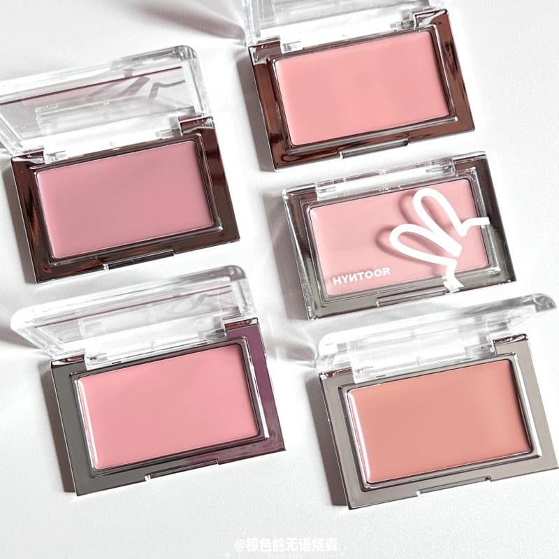 HYNTOOR Blush Plate Brightening Advanced Saturation Contraction สีขยายบรรยากาศแบบพกพา Monochrome Blush Plate รูปที่ 9