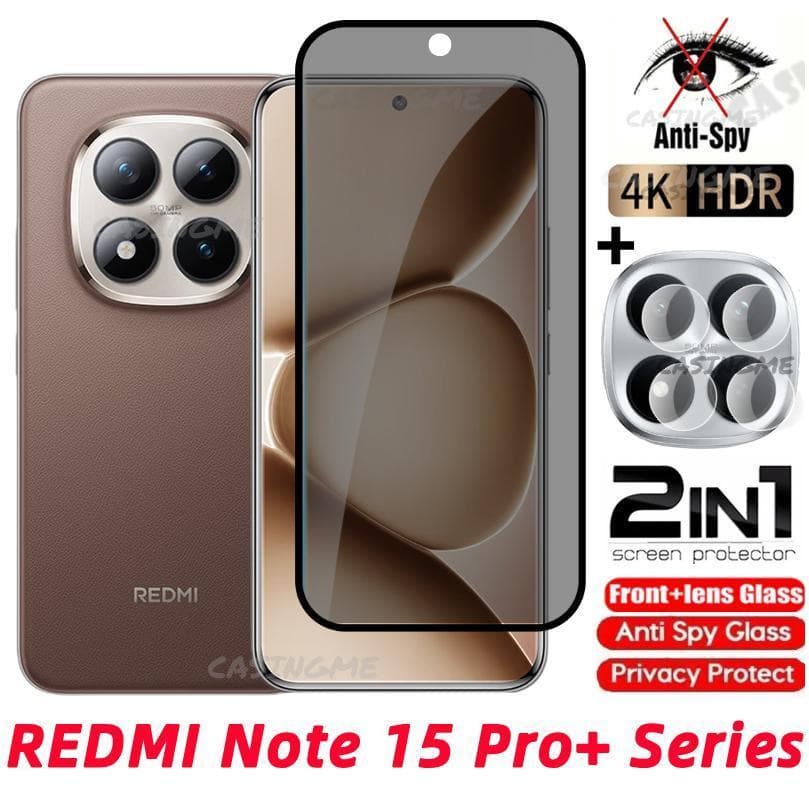 Redmiหมายเหตุ15 Pro + 5Gกระจกนิรภัยส่วนตัวAnti-Spyคลุมทั้งหมดป้องกันหน้าจอAnti Peekความเป็นส่วนตัวฟิล์มสําหรับRedmi Note15หมายเหตุ15 RedmiNote15 15Pro + Pro Plus + 5Gฟิล์มความเป็นส่วนตัว รูปที่ 1
