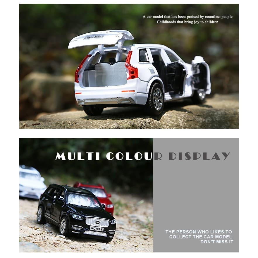 โมเดลรถ VOLVO XC90 1:32 โมเดลรถยนต์ ของเล่นเด็กผู้ชาย ประตูรถเปิดได้ มีเสียง มีไฟ รูปที่ 8