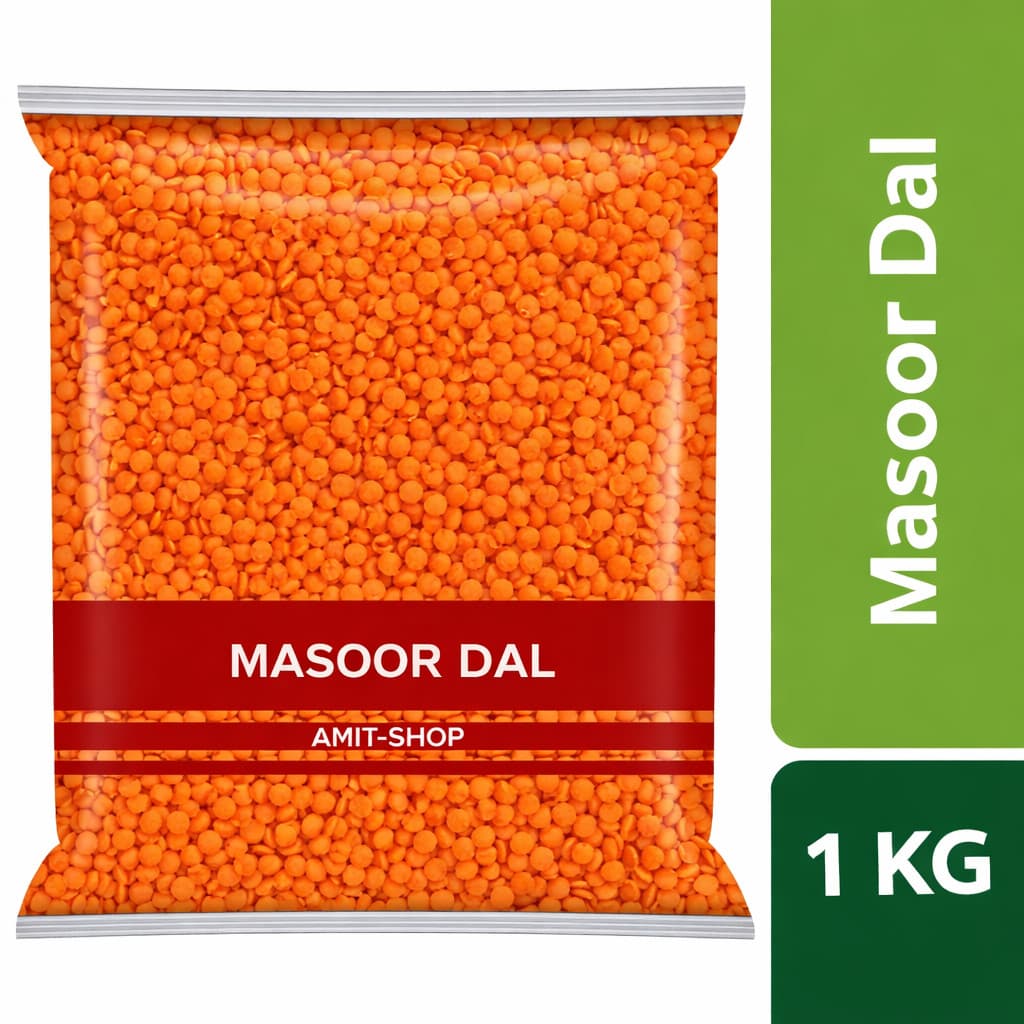 เลนทิลแดง มาซูซีก มาซูดาล 1 กก MASOOR DAL 1kg. NV รูปที่ 1