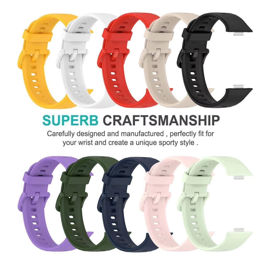 สายซิลิโคน for Huawei Watch Fit 5 4 3 / 5 Pro / 4 Pro สายรัดข้อมือยางกีฬาที่สามารถเปลี่ยนได้ อุปกรณ์เสริม รูปที่ 8