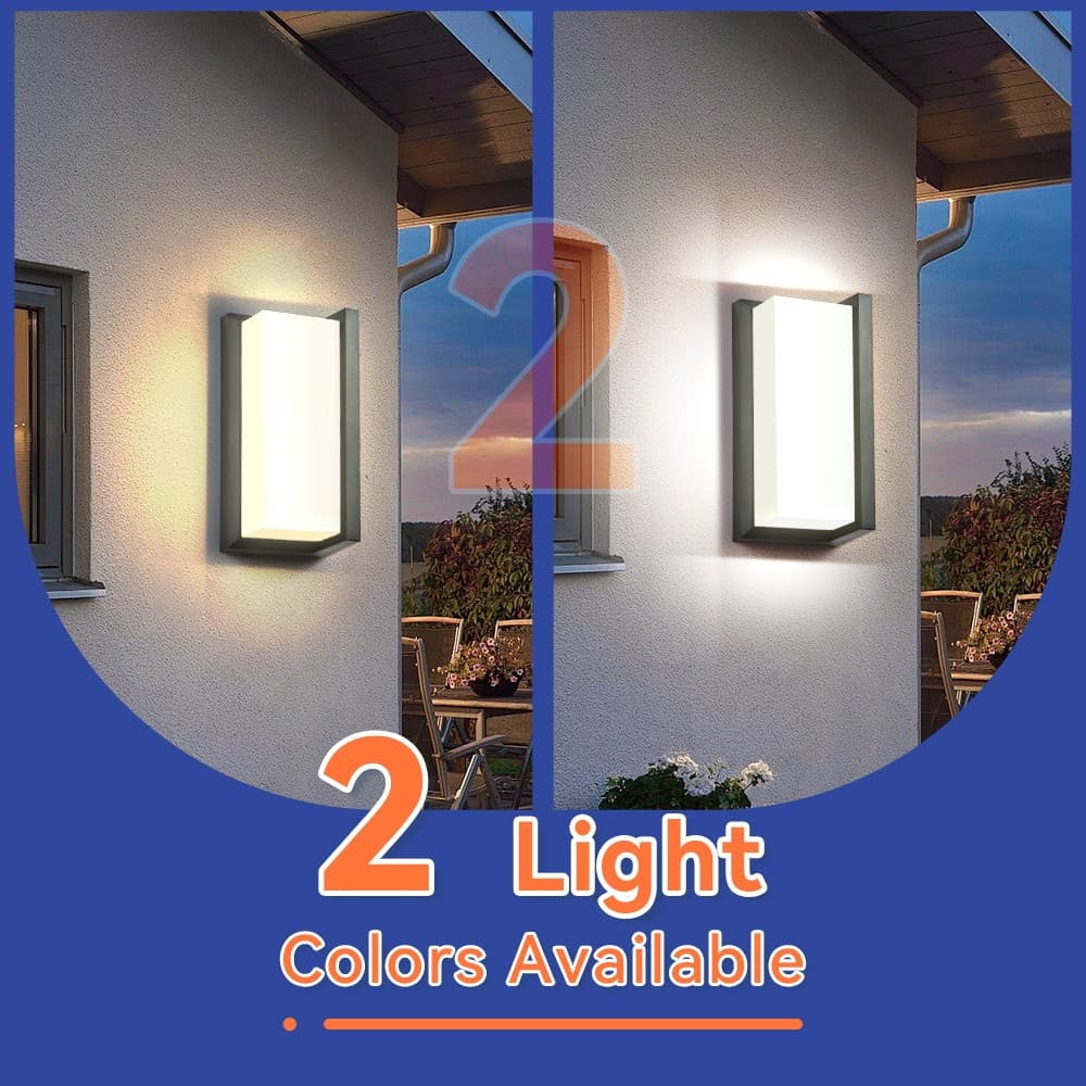 LED ไฟติดผนัง กันน้ำ 25W ไฟสวน IP65 โคมไฟภายนอก ไฟติดผนังห้องนอนบันไดไฟตกแต่ง แสงกลางแจ้งระเบียง รูปที่ 4