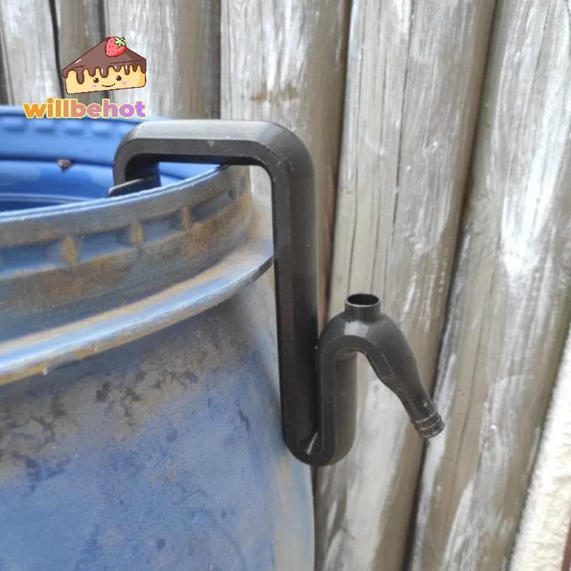 Self Priming Siphon ท่อเจาะล้นอัตโนมัติ ระบายน้ํา เติม Rainwater Transfer Overflow เครื่องมือสวน ตะขอ รูปที่ 1