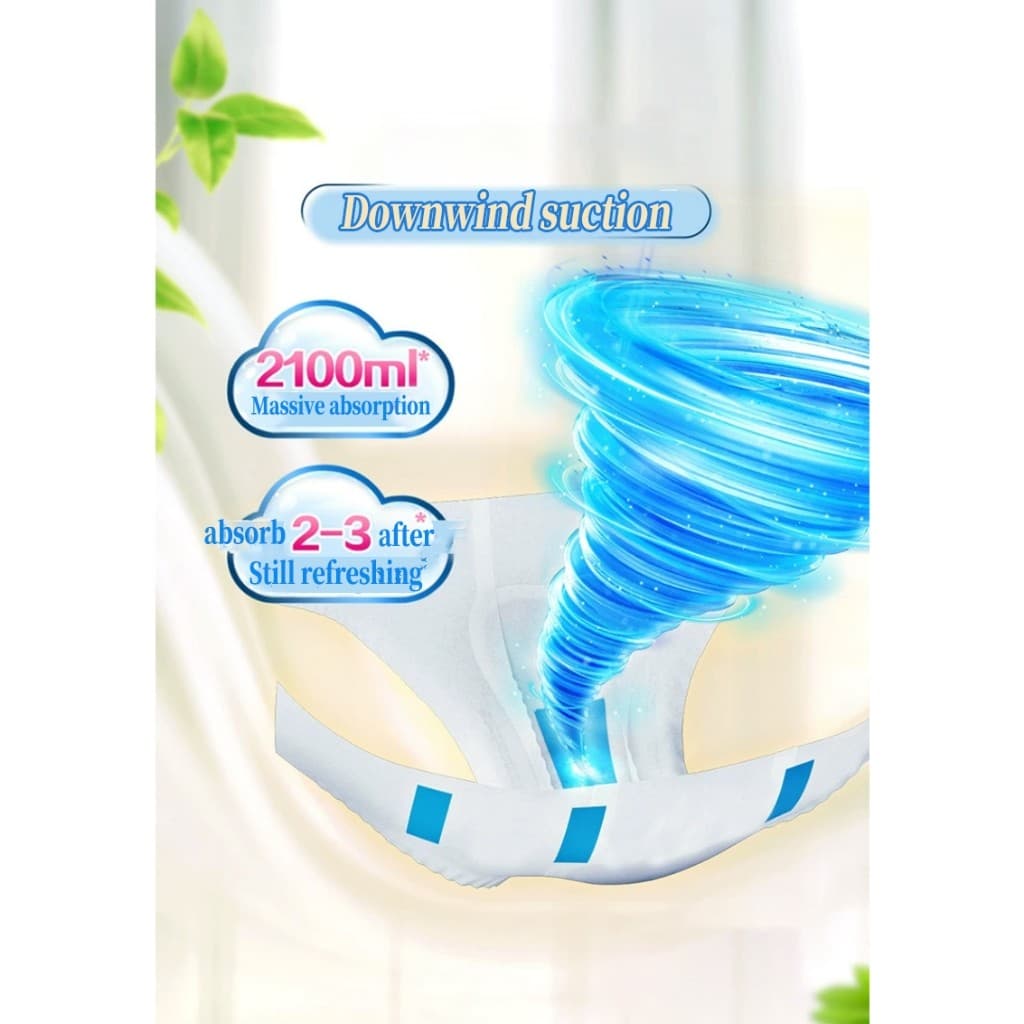 ผ้าอ้อมผู้ใหญ่ Aikerrsu ใช้ได้ทั้งชายหญิง ปลี่ยนง่าย M/L/XL adult diapers ผ้าอ้อมแบบเทป รูปที่ 3
