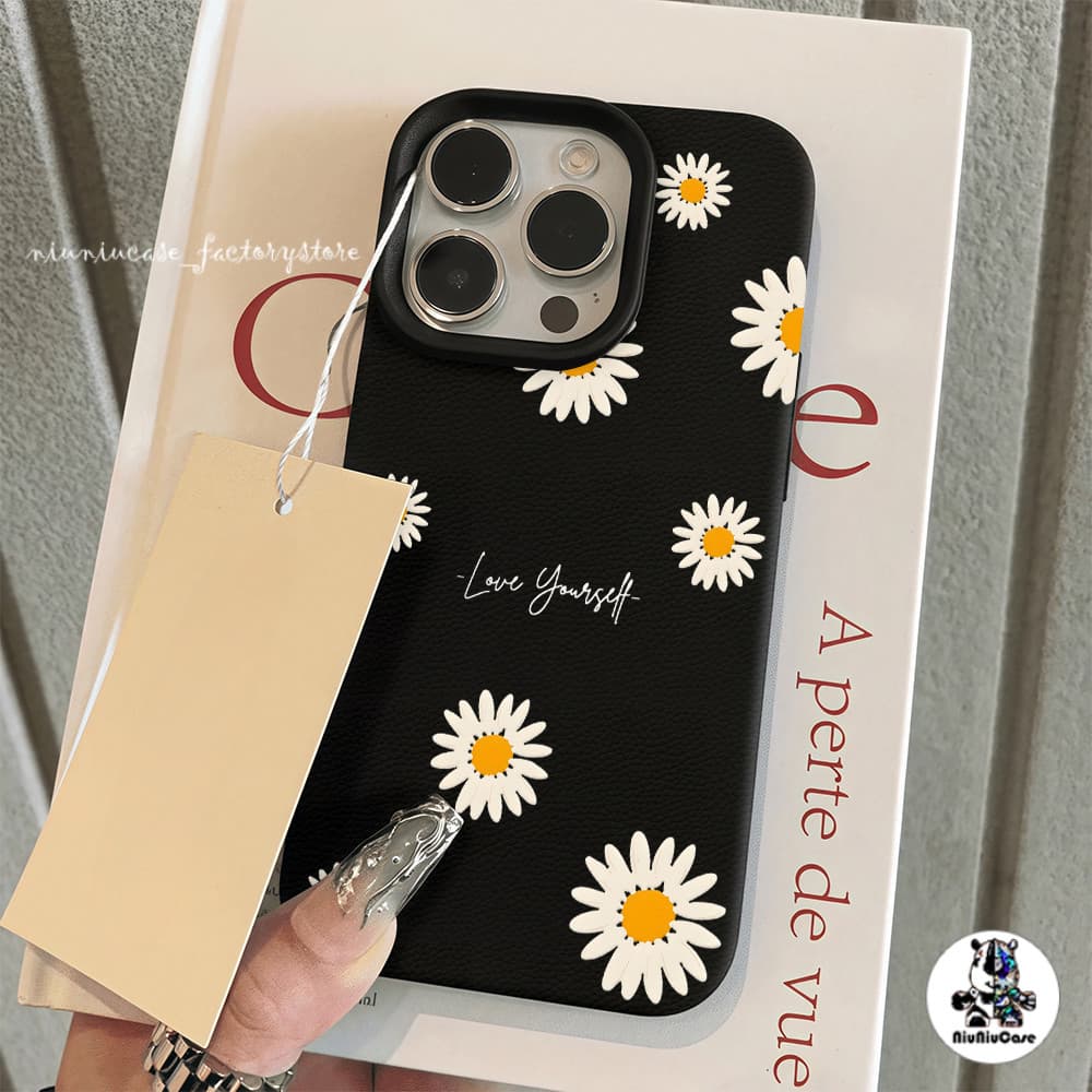 ดอกไม้สวย เคสไอโฟน11 เคส iphone 16 Pro Max 8 7 Plus XR 11 17 12 13 14 15 16 17 Pro Max เนื้อหนัง Case เคสไอโฟนหรูหราไฮโซ รูปที่ 4