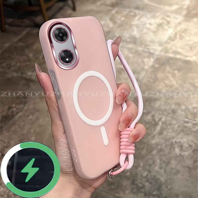 เหมาะสําหรับ OPPO A18 A38 A98 5G เคสโทรศัพท์ใหม่ minimalist anti jelly drop สายชาร์จแม่เหล็กนุ่ม GD01 รูปที่ 4