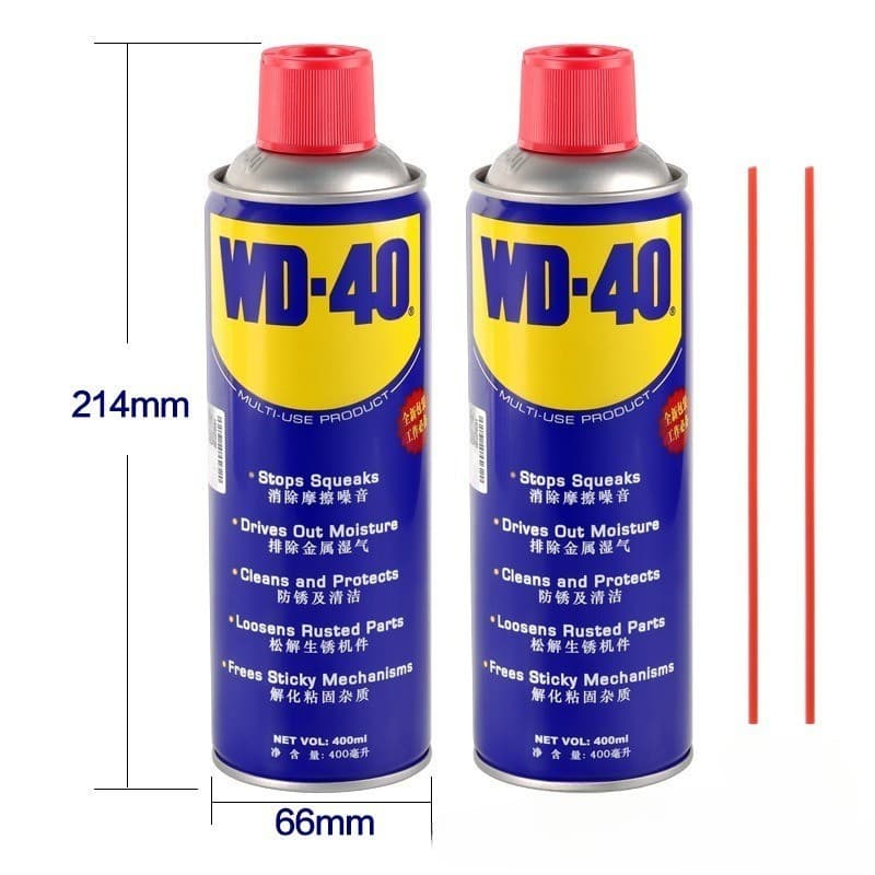 WD-40 น้ำมันอเนกประสงค์ ขนาด400 มล.ใช้สำหรับหล่อลื่น คลายติดขัด ไล่ความชื่น ทำความสะอาด และป้องกันสนิม สีใส ไม่ม รูปที่ 8