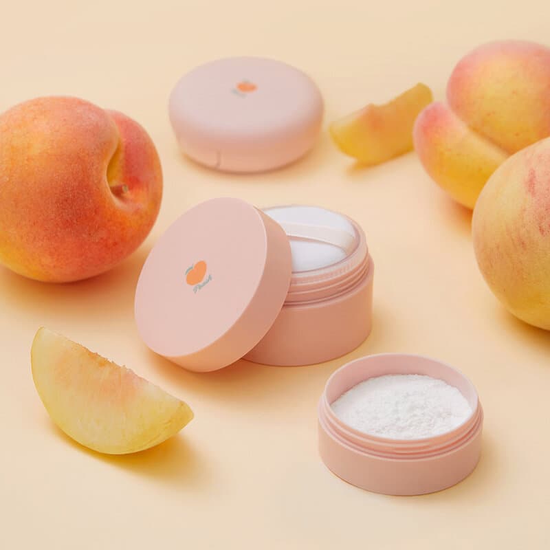Skinfood Peach Cotton Multi Finish Powder 5g สกินฟู๊ด แป้งฝุ่นสูตรพิเศษ. รูปที่ 2