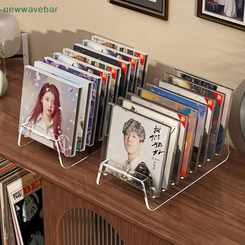 ชั้นวางซีดี อัลบั้ม และเทป โปร่งใส สําหรับบันทึก โชว์โชว์มัลติฟังก์ชั่น {TH} รูปที่ 4