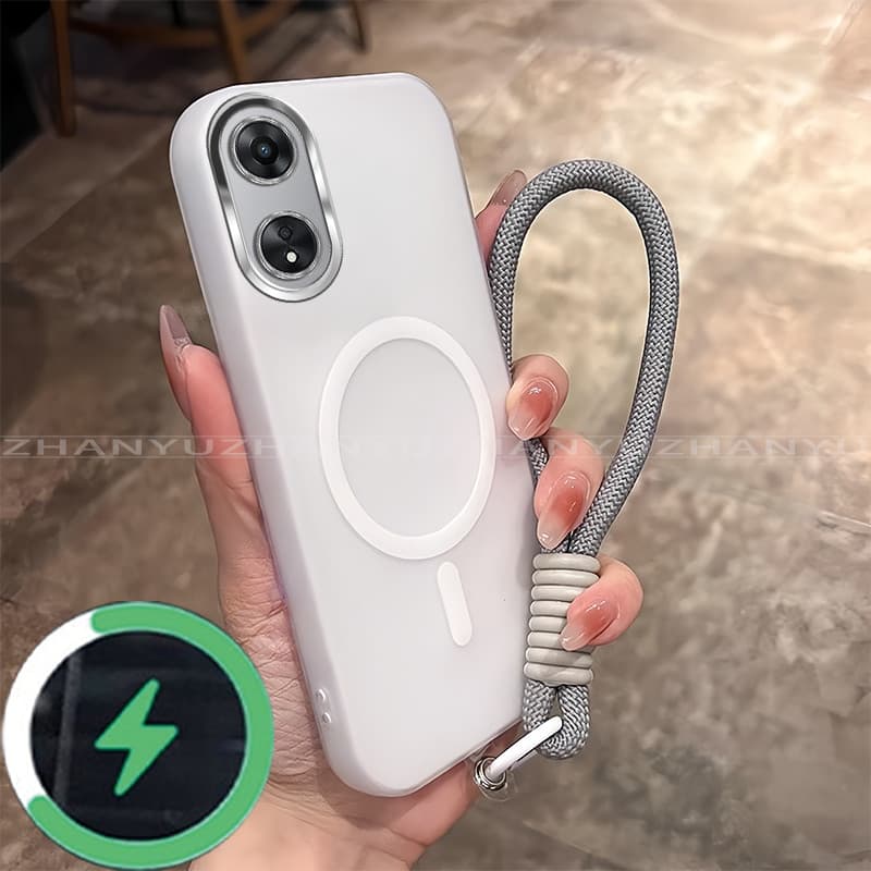 เหมาะสําหรับ OPPO A18 A38 A98 5G เคสโทรศัพท์ใหม่ minimalist anti jelly drop สายชาร์จแม่เหล็กนุ่ม GD01 รูปที่ 6