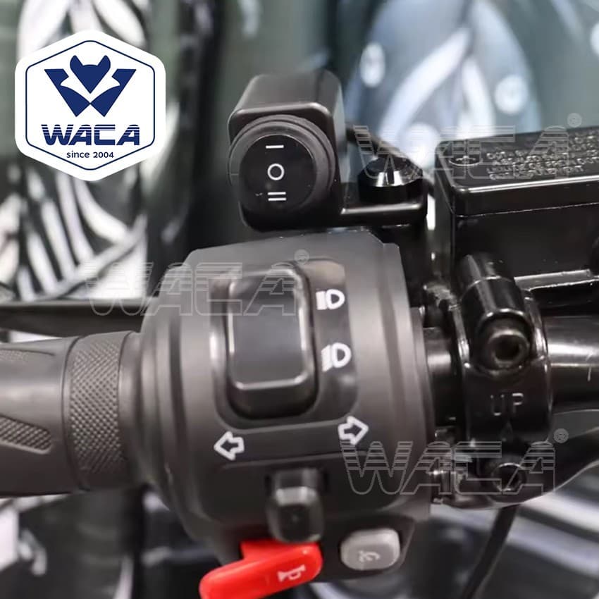 WACA สวิตซ์ไฟสปอร์ตไลท์ LED DC12V สวิทซ์ ไฟสปอร์ตไลท์ ON-OFF-ON ติดที่แฮนด์มอเตอร์ไซค์ รูปที่ 6