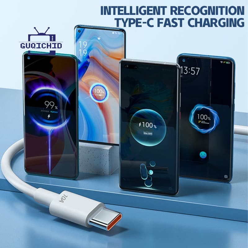 10A Type-C สายชาร์จเร็ว สายเคเบิลข้อมูล TYPE-C กระแสสูง เหมาะสำหรับ Android และสายชาร์จเร็วพิเศษ 120W รูปที่ 6