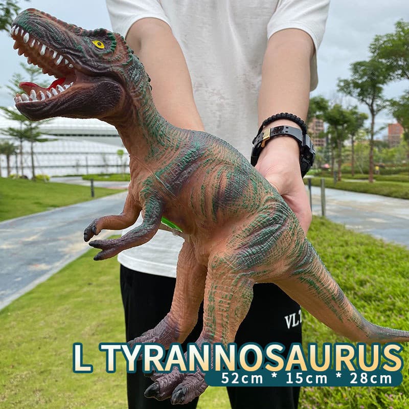 ของเล่นไดโนเสาร์ ใหญ่พิเศษ 50cm ของเล่นไดโนเสาร์ยางนุ่มจำลอง พร้อมเสียงเอฟเฟกต์ไดโนเสาร์ ของขวัญเด็กผู้ชาย รูปที่ 8