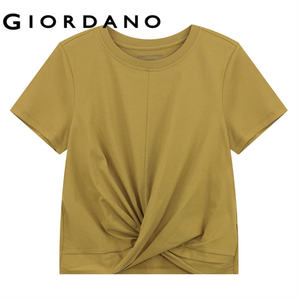 GIORDANO เสื้อยืดผู้หญิง Women's Boyfriend Tee 05325255 รูปที่ 1