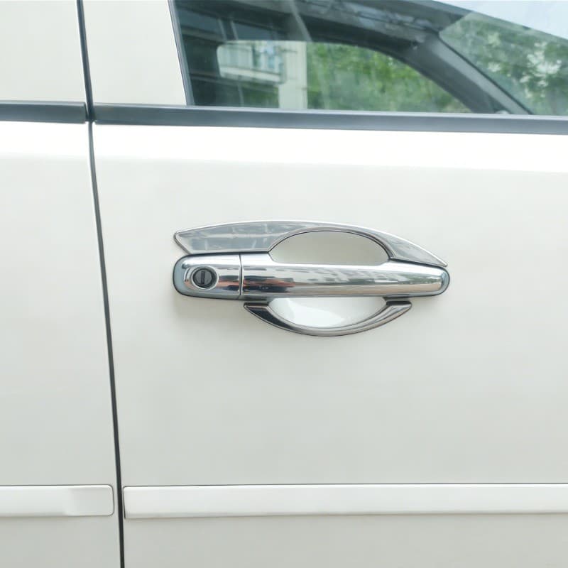 มือจับซ้ายและขวา Chrome ตกแต่งประตูหน้า Mitsubishi Montero 2008-2015 / L200 Triton Strada 2005-2015 รูปที่ 3